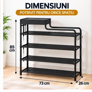 Raft pentru încălţăminte 5 niveluri 21*60*78.5cm at3118-1-2n · 24 Thumbnail 3