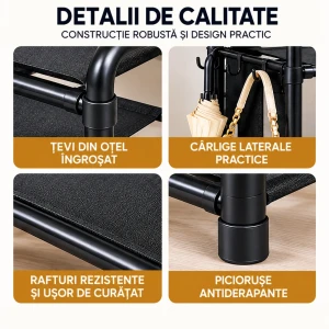 Raft pentru încălţăminte 5 niveluri 21*60*78.5cm at3118-1-2n · 24 Thumbnail 4