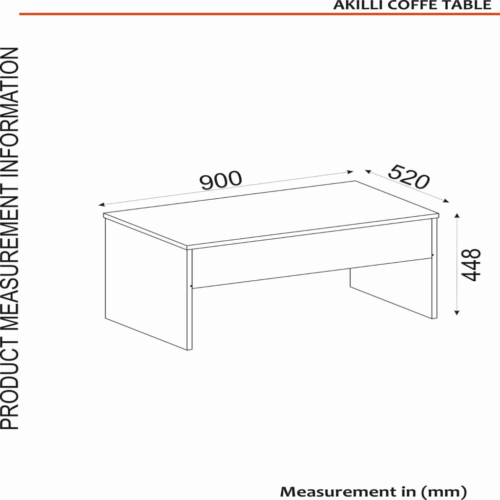 Журнальный столик hanah home akilli travertine 8