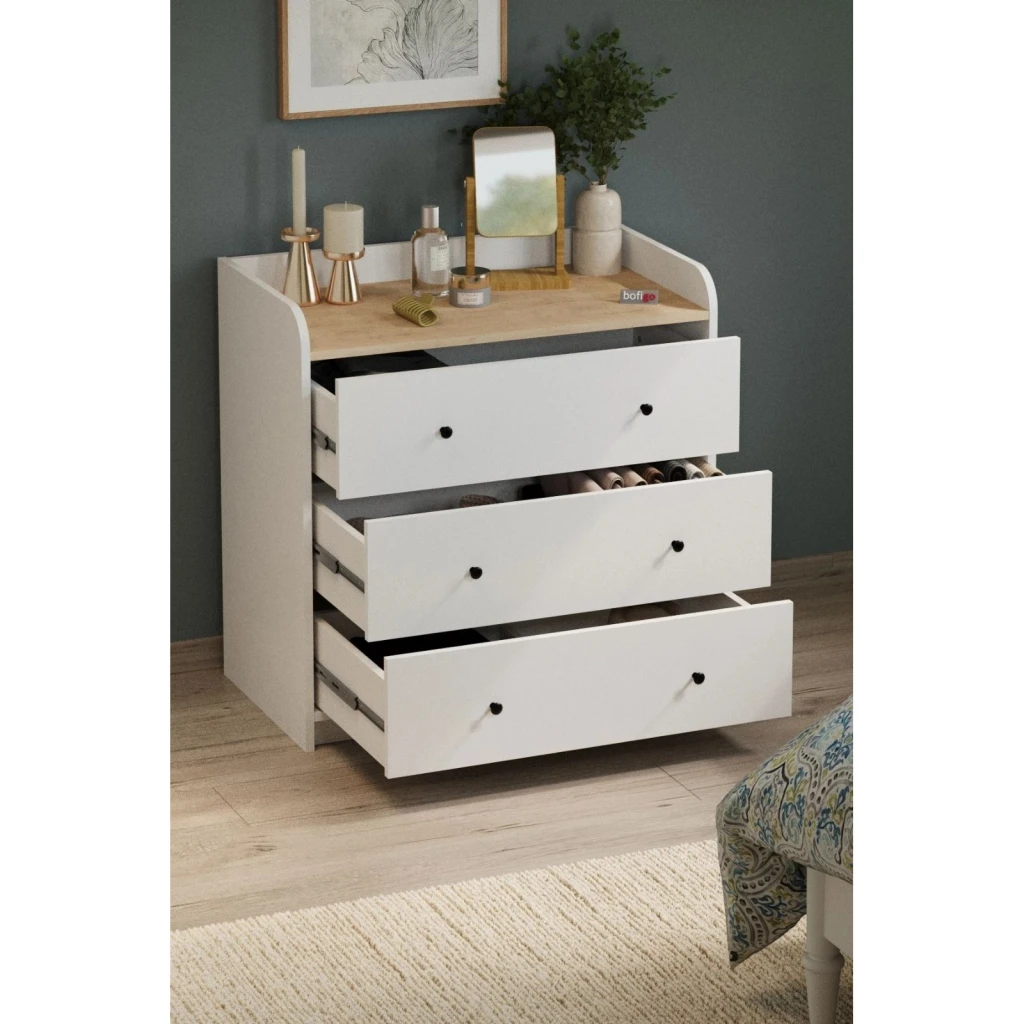 Comodă bofigo 12-50-41 sapphire oak/white 2