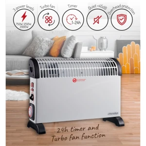 Convector electric mesko ms-7741 white Thumbnail 6