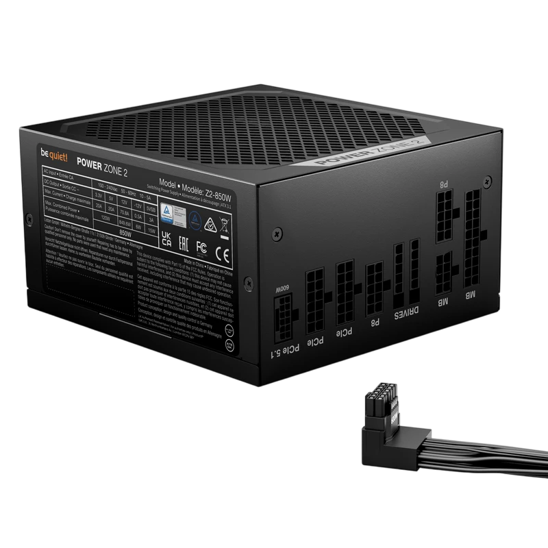 Блок питания для компьютеров be quiet! power zone 2, 850вт, atx, полностью модульный 4