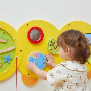 Panou educativ de perete din lemn „omida”, 10 activități Thumbnail 2