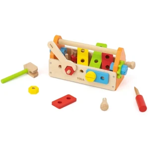 Set de joacă din lemn „cutie cu unelte”, 24 accesorii Thumbnail 2