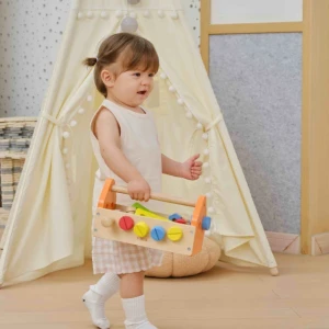 Set de joacă din lemn „cutie cu unelte”, 24 accesorii Thumbnail 9