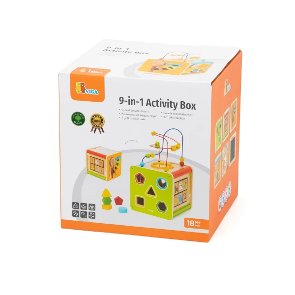 Cub educativ multifuncțional din lemn 9 în 1 3