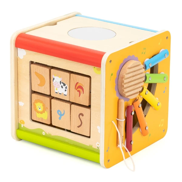 Cub educativ multifuncțional din lemn 9 în 1 6