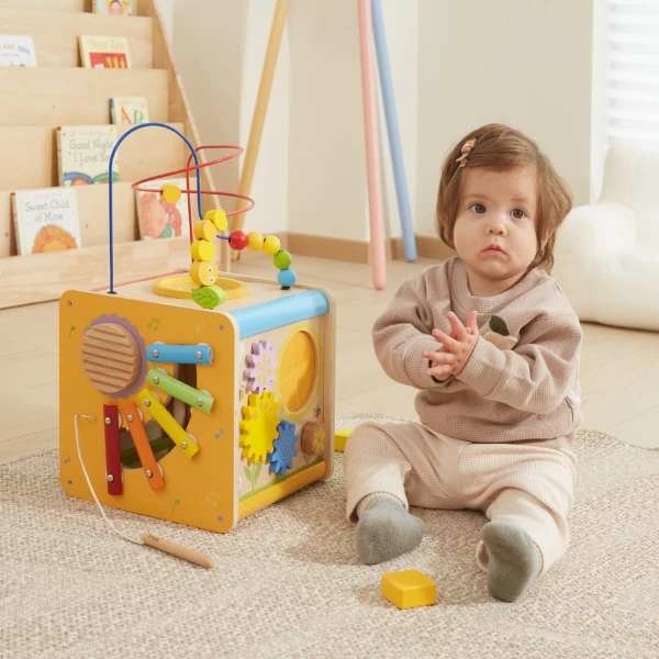 Cub educativ multifuncțional din lemn 9 în 1 9