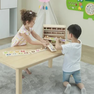Set de puzzle-uri din lemn cu buton și suport, 12 puzzle-uri Thumbnail 3