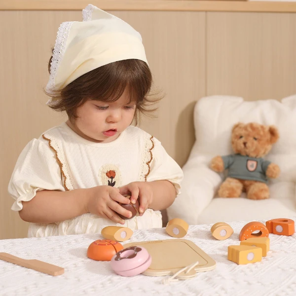 Деревянный игровой набор «режем продукты» 12