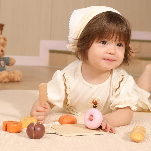 Деревянный игровой набор «режем продукты» 10