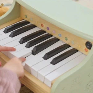 Детское деревянное пианино, 18 клавиш, зелёное Thumbnail 9