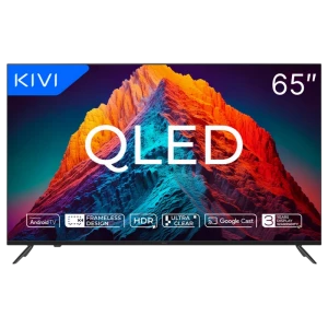 65" QLED SMART Телевизор KIVI 65U770QB, 3840x2160 4K UHD, Android TV, Чёрный