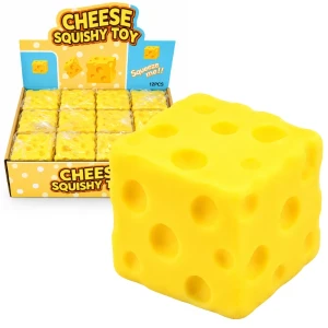 Игрушка-антистресс «сыр» с ароматом сладкой выпечки, 7 × 7 × 7 см