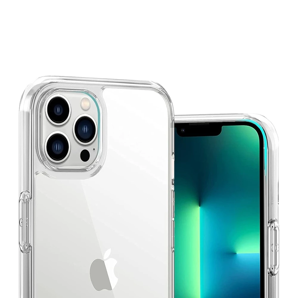 Мягкий tpu чехол для iphone 13 pro max, прозрачный 2