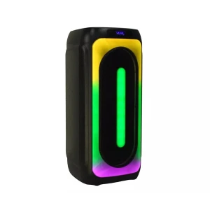 Портативная колонка eden party speaker ed-1015 с 2 беспроводными микрофонами 100 вт, высота 73 см, черная