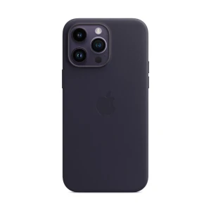 Case original leather with magsafe for iphone 14 pro max, ink
