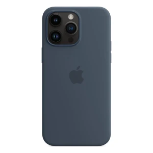 Case original silicone with magsafe for iphone 14 pro max, storm blue   Thumbnail 2