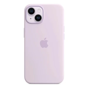 Case original silicone with magsafe for iphone 14, lilac