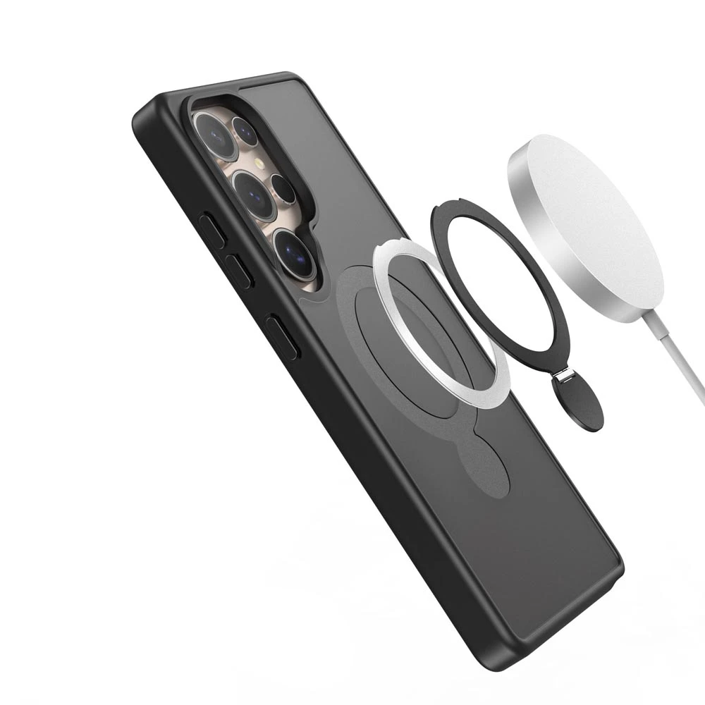 Dux ducis case samsung galaxy s25 ultra yind mag 360 stand, black 2