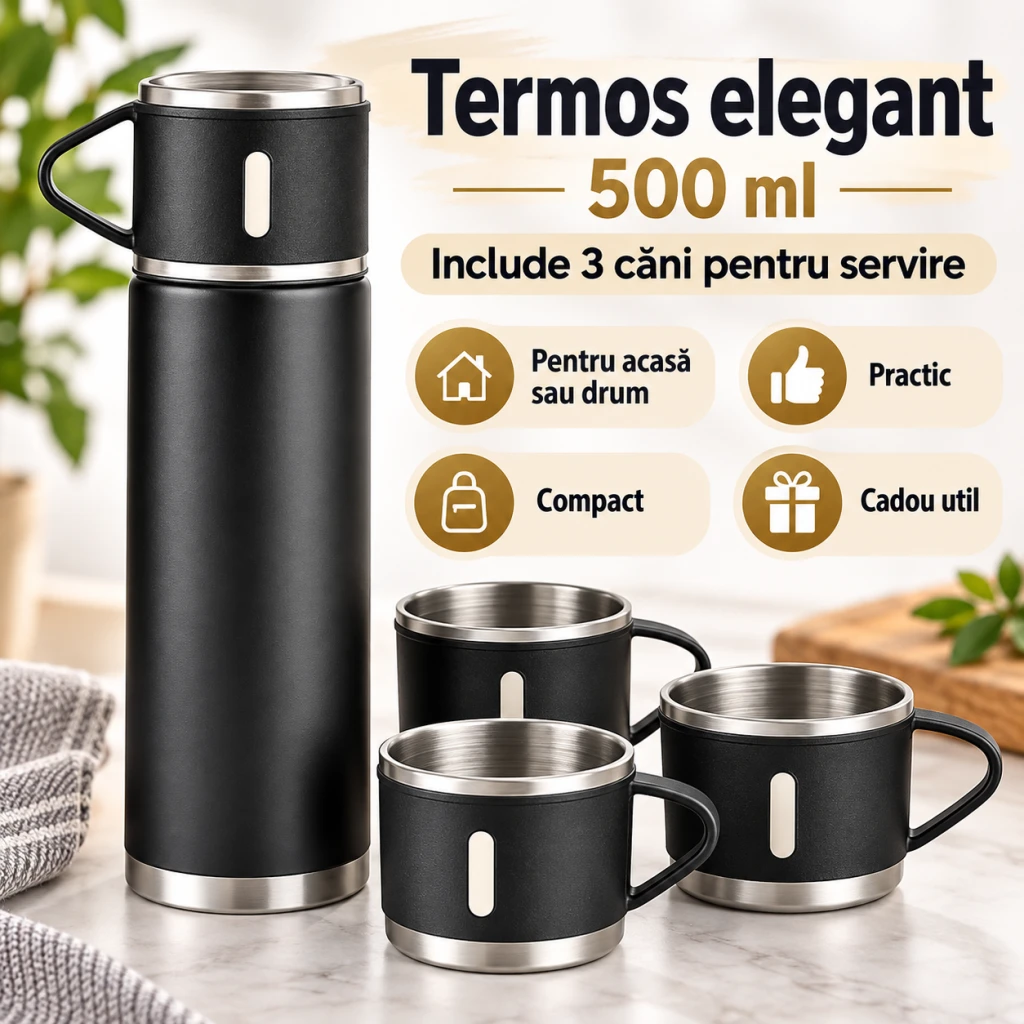 Termos 500 ml +3 canute wy0391-3 2