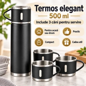 Termos 500 ml +3 canute wy0391-3 Thumbnail 2