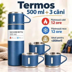 Termos 500 ml +3 canute wy0391-2
