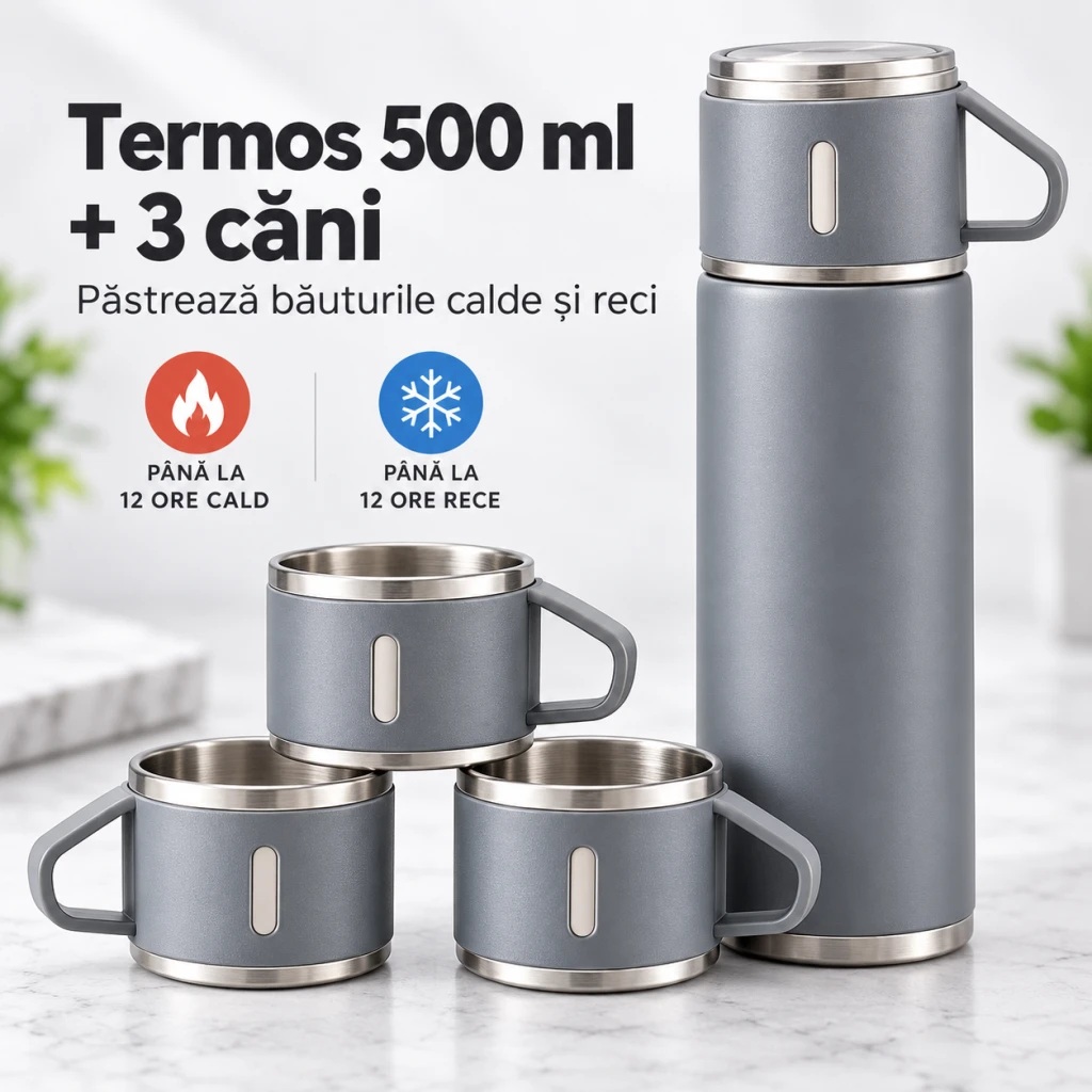 Termos 500 ml +3 canute wy0391-5 2