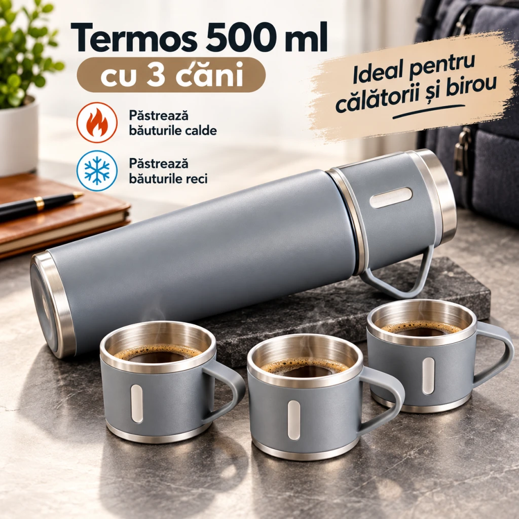 Termos 500 ml +3 canute wy0391-5 3