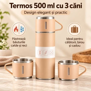 Termos 500 ml +3 canute wy0391-4 Thumbnail 3