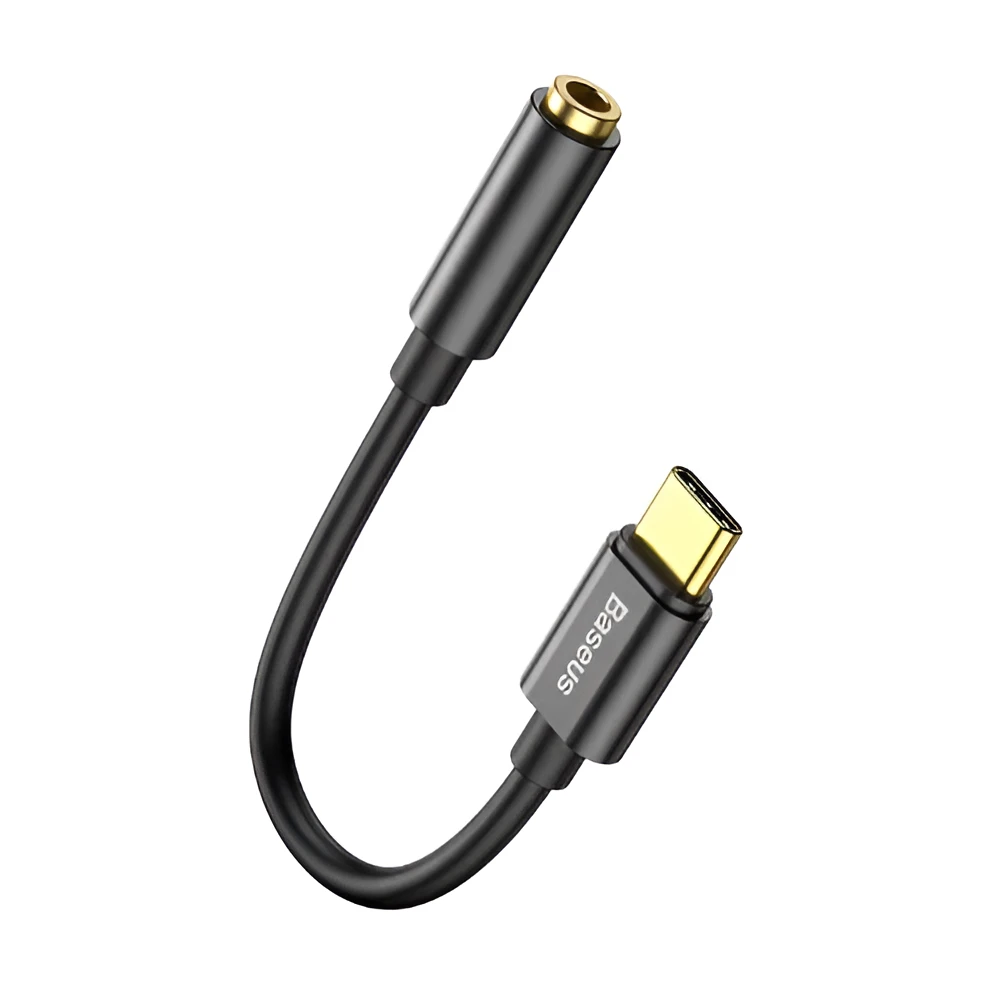 Baseus cable audio adapter type-c male to 3.5mm female l54 black 2