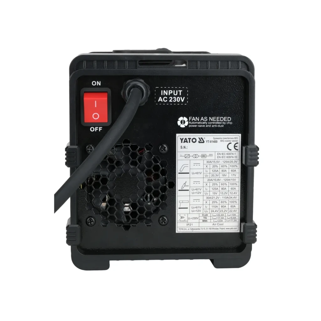 Aparat de sudat cu invertor magmate 135e 30 - 125 a 220 - 240 v yato 3