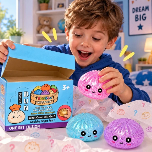Игрушка-антистресс squishy «дамплинг с шариками» flippy sugar edition, 16×16 см 8