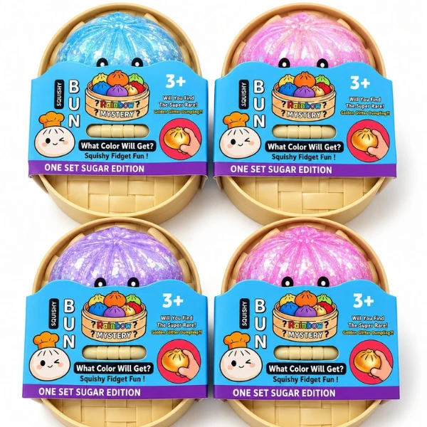 Игрушка-антистресс squishy «дамплинг с шариками» flippy sugar edition, 16×16 см 5