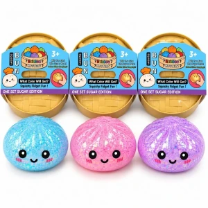 Игрушка-антистресс squishy «дамплинг с шариками» flippy sugar edition, 16×16 см