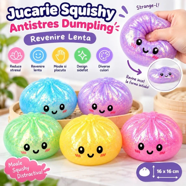 Игрушка-антистресс squishy «dumpling» flippy sugar edition, 16×16 см 12