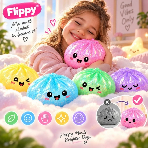 Игрушка-антистресс squishy «dumpling» flippy sugar edition, 16×16 см 9