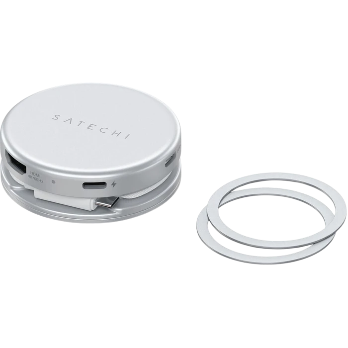 Многопортовый адаптер satechi onthego 5-in-1 multiport, серебристый 7