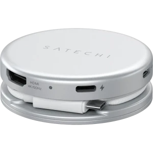 Многопортовый адаптер satechi onthego 5-in-1 multiport, серебристый Thumbnail 12