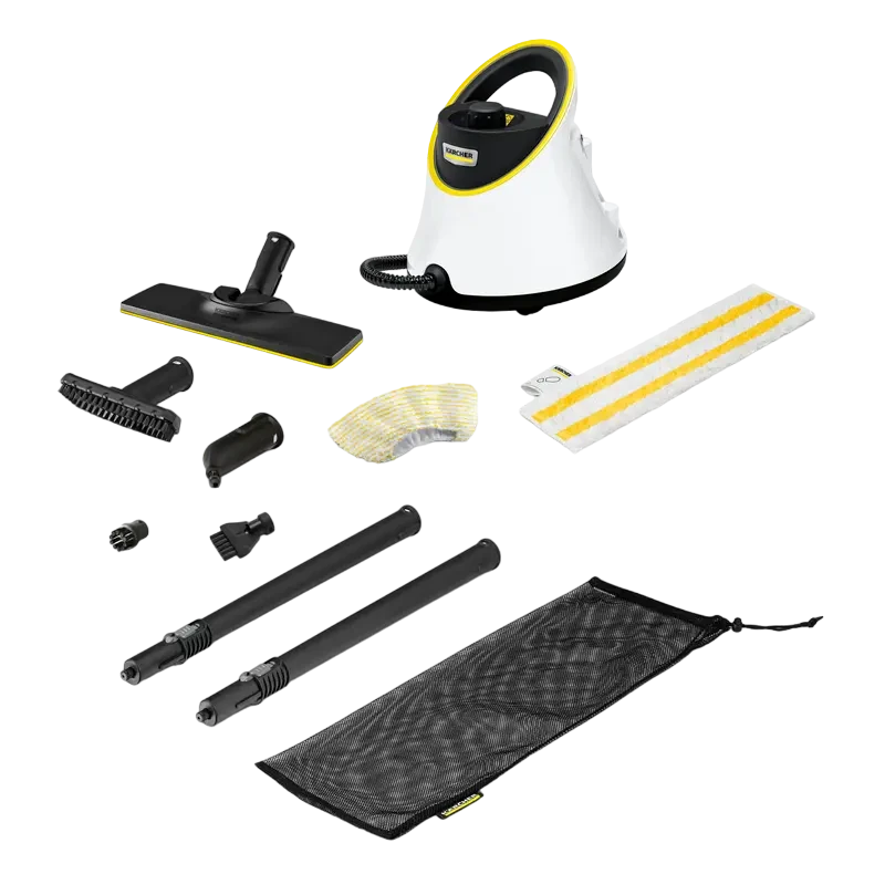Aparat de curățat cu abur karcher sc 2 deluxe easyfix + set perii, alb 5