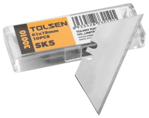 Set de 10 lame pentru cuter tolsen 61x19x 0.6 mm