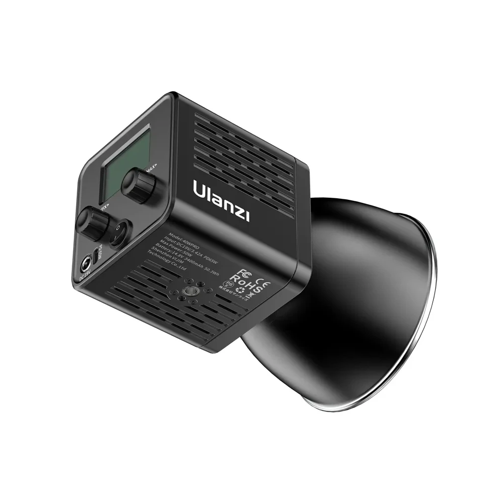 Ulanzi led video light bi-color cob 40w, 40w pro, black 3
