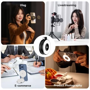 Ulanzi led selfie ring light magsafe, lm19, black Thumbnail 4