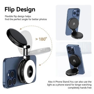 Ulanzi led selfie ring light magsafe, lm19, black Thumbnail 3