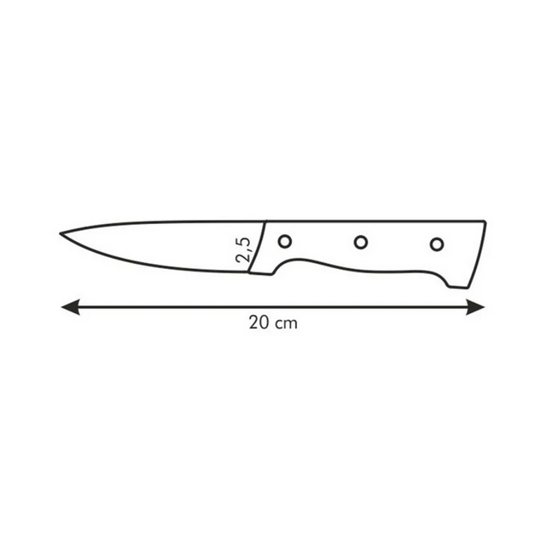 Cuțit universal tescoma 880503, negru 2