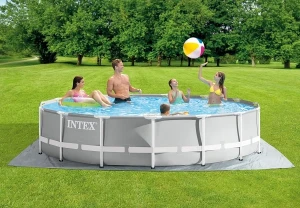 Intex бассейн prism frame premium 457х107см, 14614л, металлический каркас Thumbnail 7