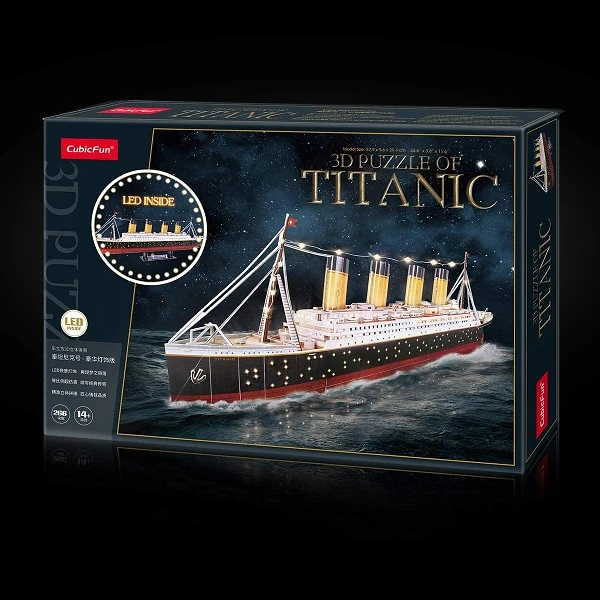 3d puzzle „titanic” cu iluminare led, 266 elemente 6