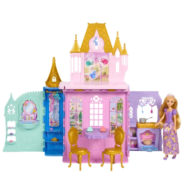 Set de joacă disney princess „castelul prințeselor” cu păpușa rapunzel și accesorii 2