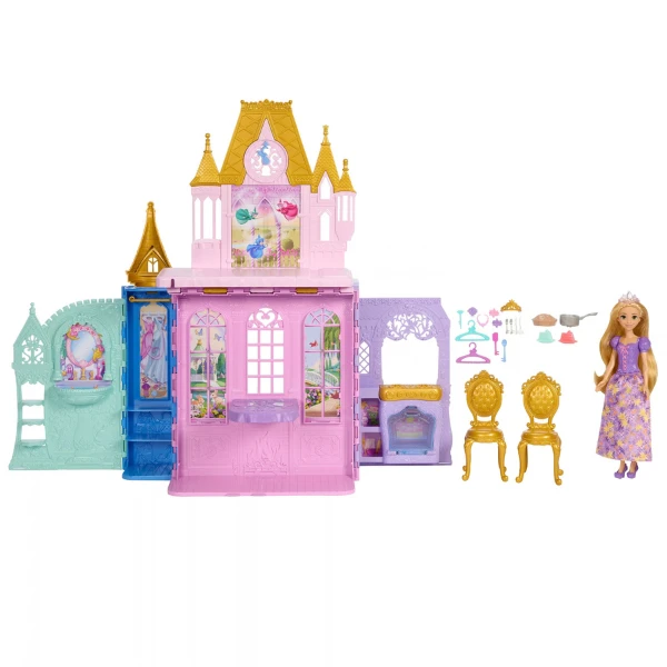 Set de joacă disney princess „castelul prințeselor” cu păpușa rapunzel și accesorii 4