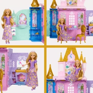Set de joacă disney princess „castelul prințeselor” cu păpușa rapunzel și accesorii Thumbnail 7
